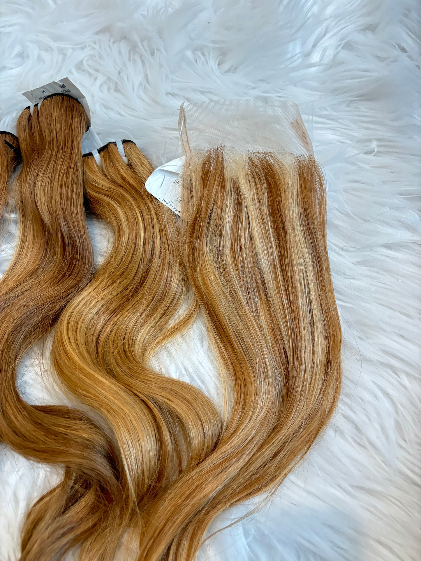Honey Blonde Bundles + Free Closure
